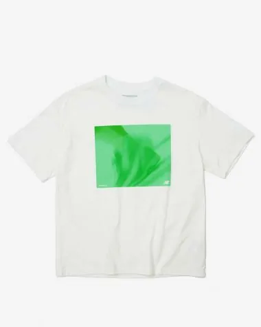 NEW BALANCE / NB GRAY PHOTO T-SHIRT (MT61T1CP) / GREEN
