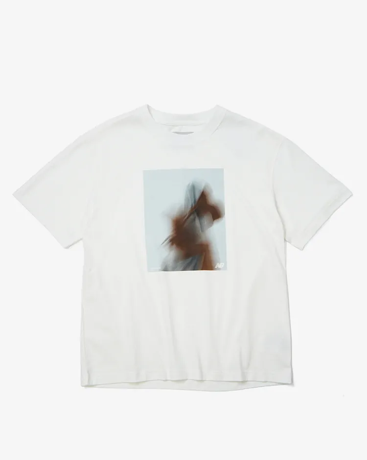 NEW BALANCE / NB GRAY PHOTO T-SHIRT (MT61D0ZS) / BROWN