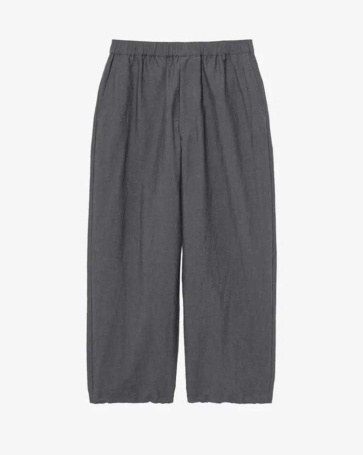 Graphpaper (MEN) / Cotton Linen Seersucker Track Pants / GREY
