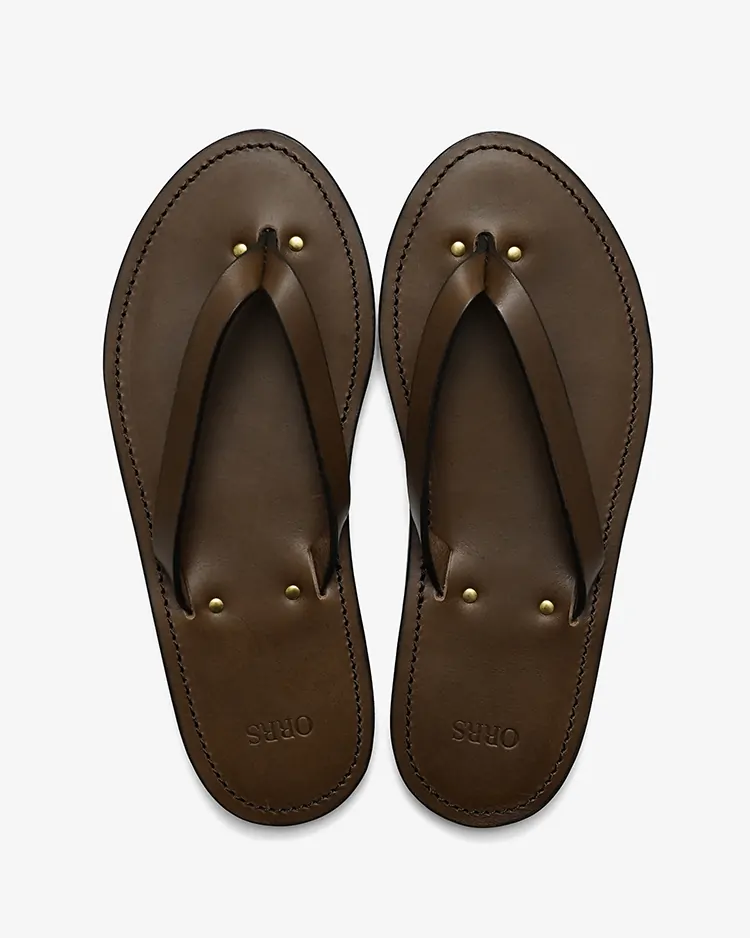 ORRS / ORRS Leather Sandal / BROWN