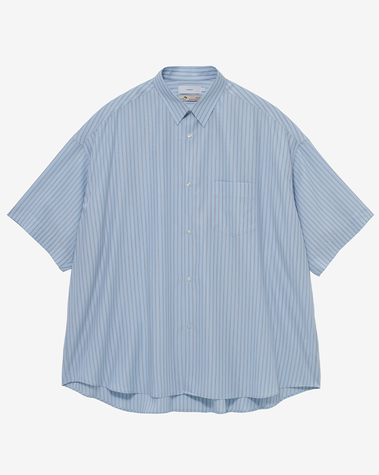 トップス SIDOGRAS Oversized Regular Collar Shirt SIDOGRAS S/S Oversized Regular Collar Shirt / SAX STRIPE