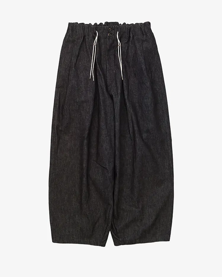Sillage / circular pants black denim one wash