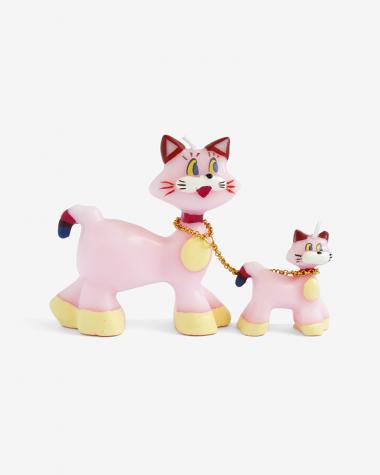 OLGA GOOSE CANDLE / PINK CATS ピンクの猫