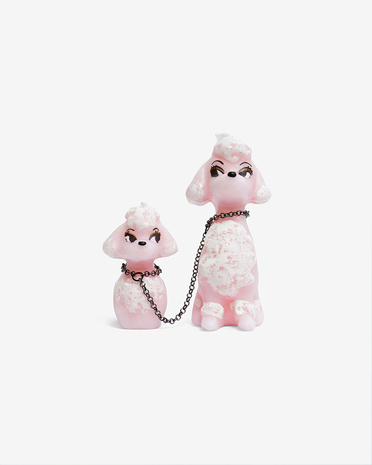 OLGA GOOSE CANDLE / PINK POODLE ピンクのプードル