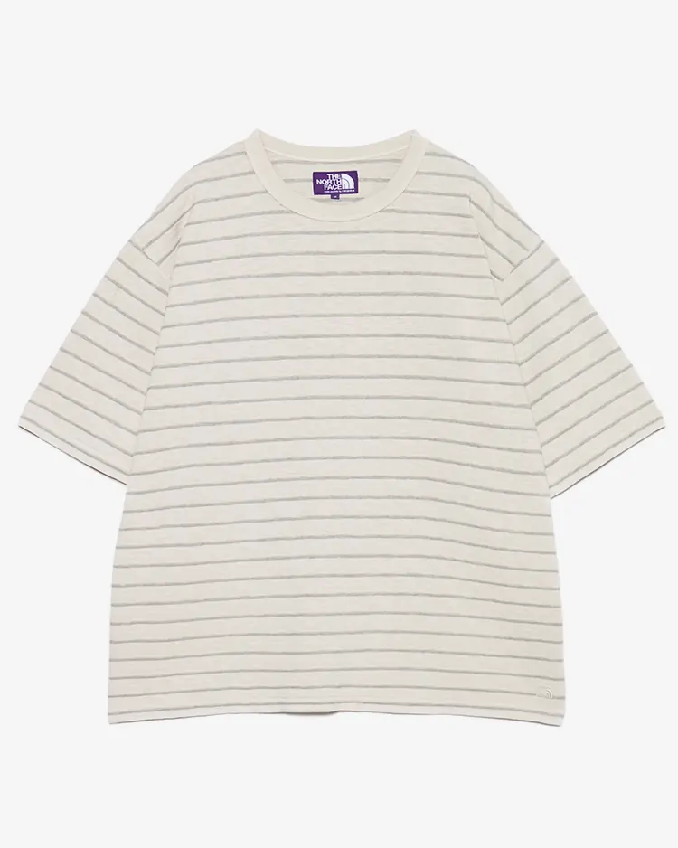 THE NORTH FACE PURPLE LABEL / GARMENT DYED JACQUARD FIELD TEE /  ST(Stone)