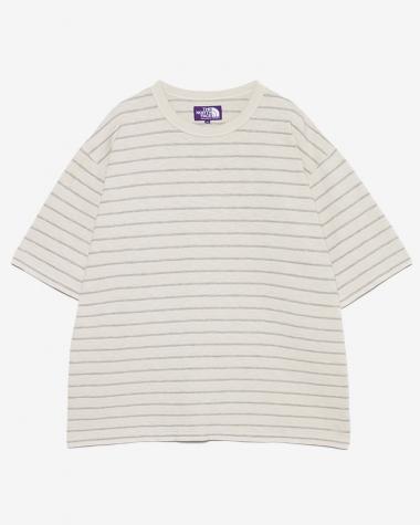  / GARMENT DYED JACQUARD FIELD TEE /  ST(Stone)