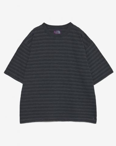  / GARMENT DYED JACQUARD FIELD TEE /  AH(Asphalt Gray)
