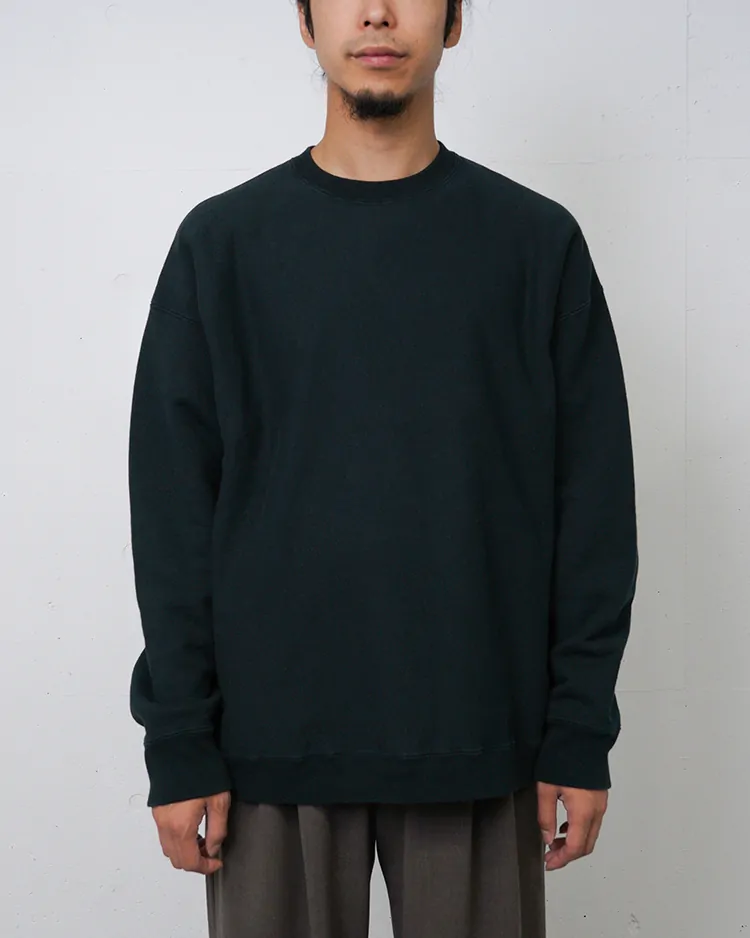 ATON (MEN) / NATURAL DYED URAKE OVERSIZED SWEAT SHIRT / CHARCOAL GRAY