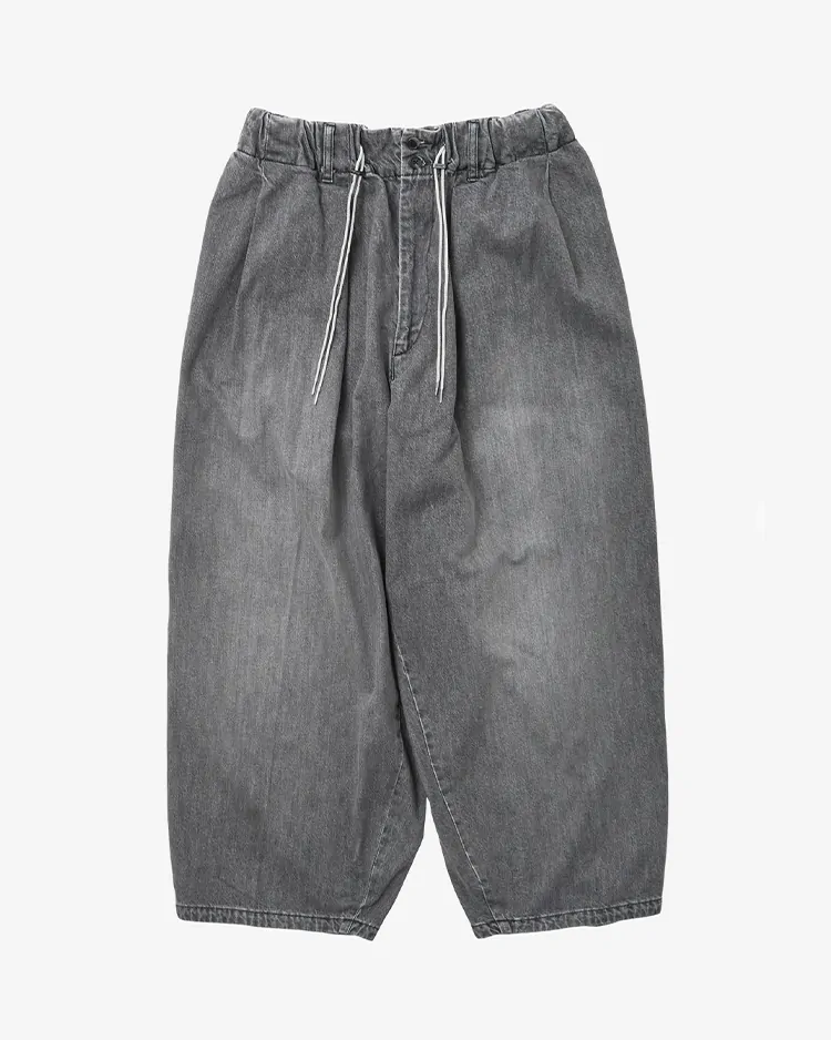 Sillage / circular pants black denim bleached