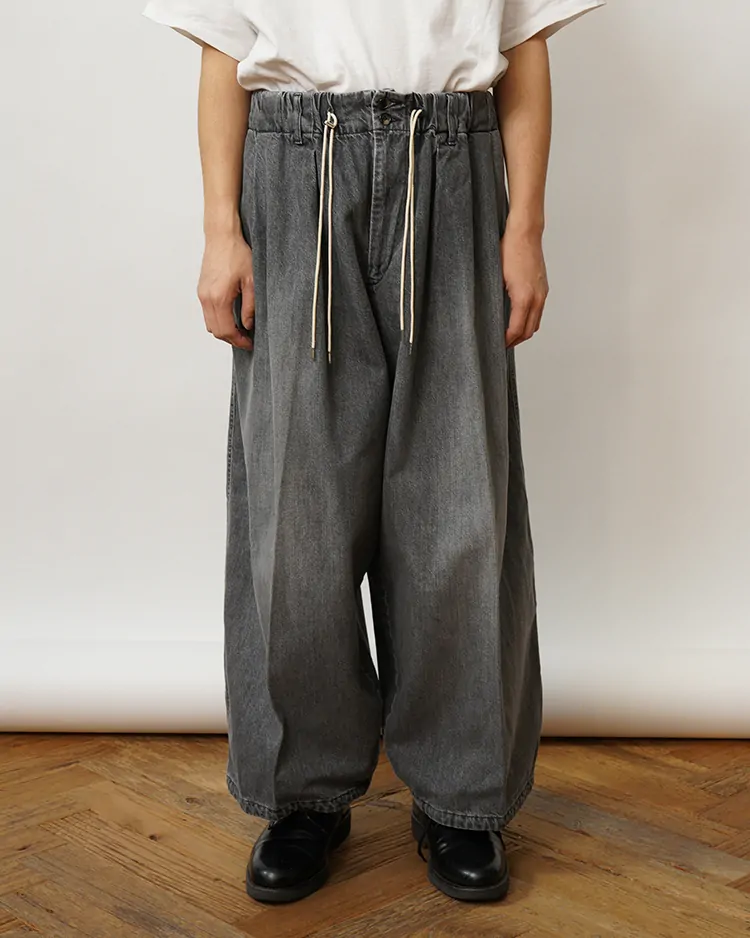 Sillage / circular pants black denim bleached