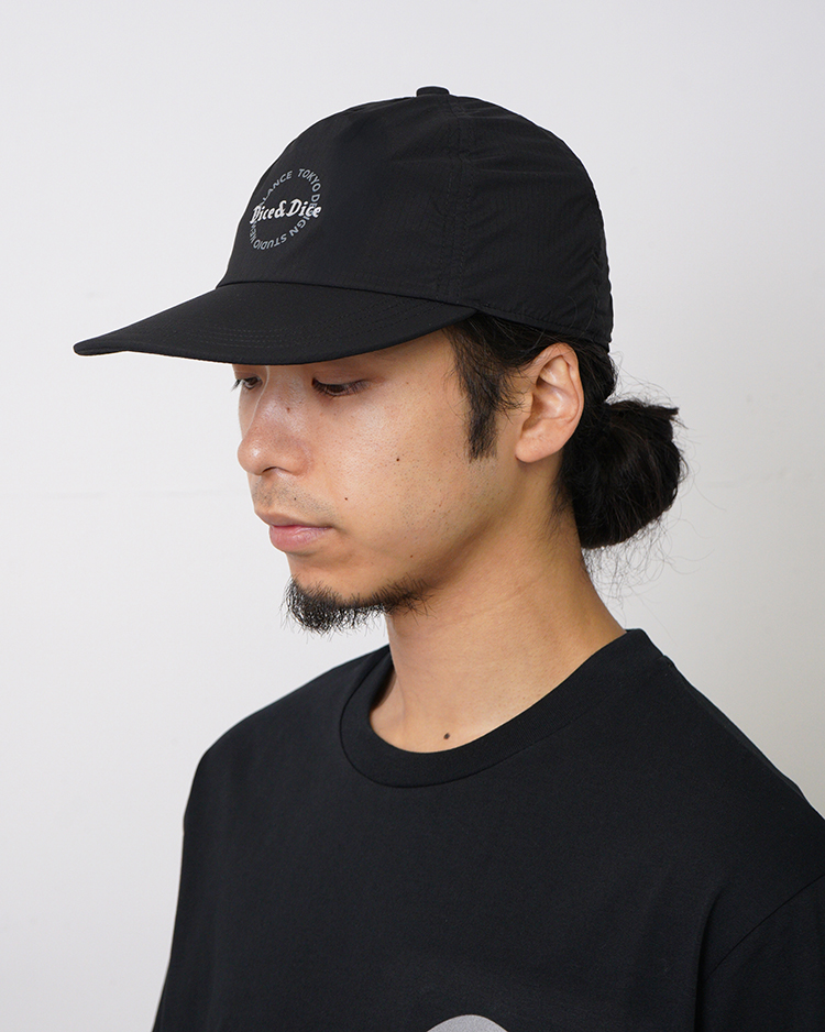 TOKYO DESIGN STUDIO New Balance  / TOKYO DESIGN STUDIO New Balance for Dice&Dice Light Nylon Rip Stop Running Cap / BLACK