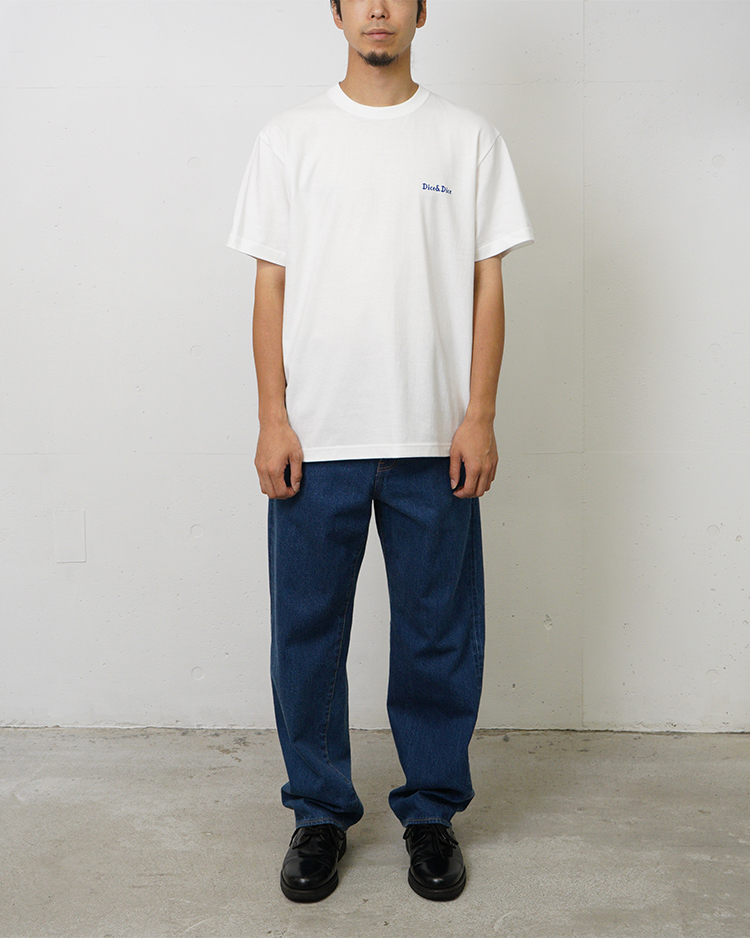 D&D (Souvenir items) / D&D BASIC LOGO S/S TEE / WHITE × BLUE