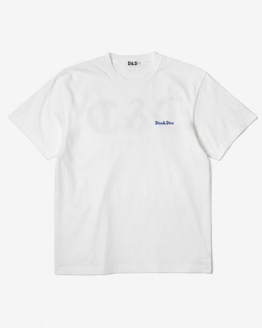  / D&D BASIC LOGO S/S TEE / WHITE × BLUE