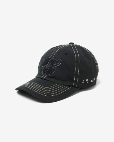  / COTTON 6-PANEL HAT / BLACK