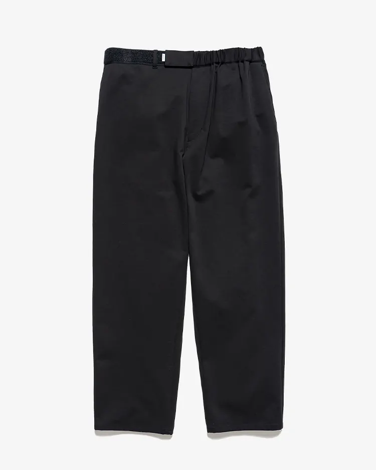 Graphpaper (MEN) / Compact Ponte Wide Tapered Chef Pants / BLACK