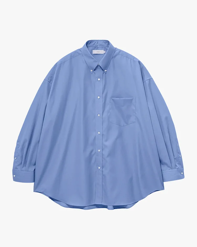Graphpaper (MEN) / Easy Care Poplin L/S Oversized B.D Shirt / BLUE