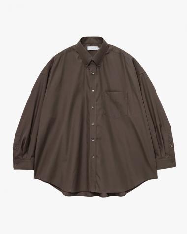  / Easy Care Poplin L/S Oversized B.D Shirt / BROWN