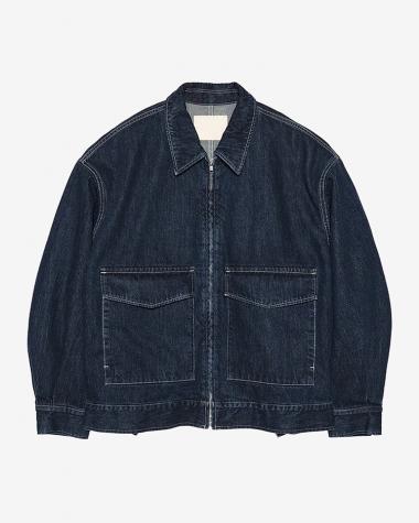 Graphpaper (MEN) / Selvage Denim Zip Jacket / INDIGO DARK FADE