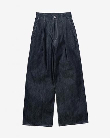  / Selvage Denim Two Tuck Wide Pants / INDIGO RIGID