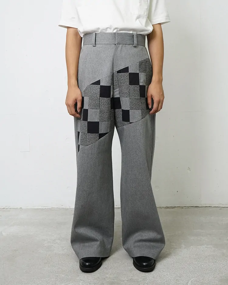 Spomenik / Wide straight pants 002 / GRAY