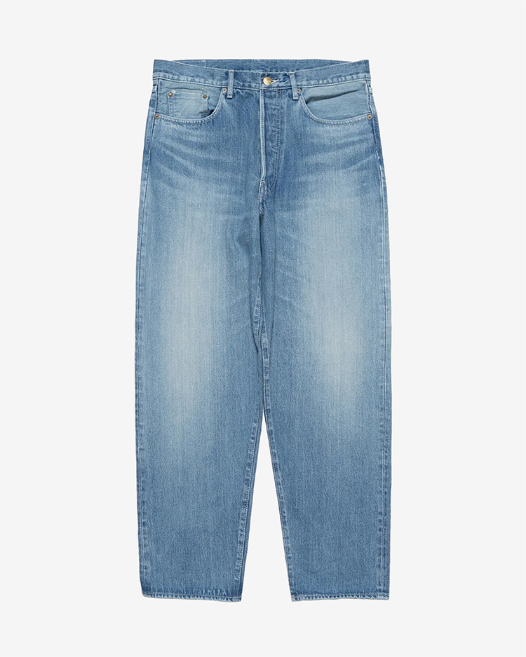 Graphpaper (MEN) / Selvage Denim Five Pocket Tapered Pants / INDIGO LIGHT FADE