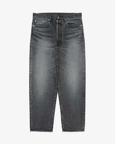 Graphpaper (MEN) / Selvage Denim Five Pocket Tapered Pants / BLACK LIGHT FADE