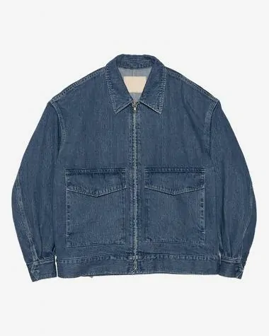 Graphpaper (MEN) / Selvage Denim Zip Jacket / INDIGO LIGHT FADE