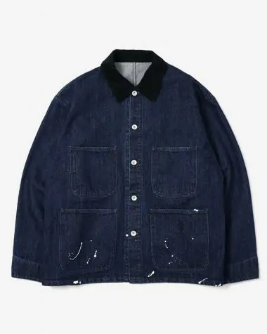 Dice&Dice / SELVAGE DENIM COVERALL JACKET / FADED