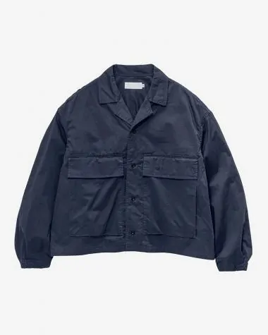 Graphpaper (WOMEN) / Garment Dyed Typewriter Fatigue Shirt / NAVY