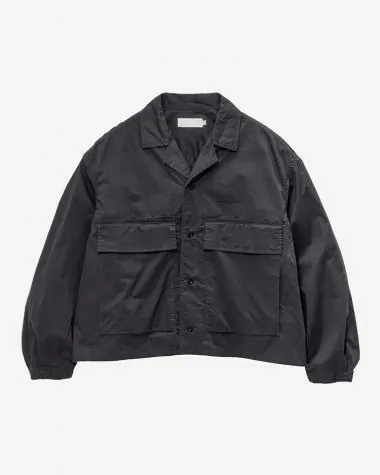 Graphpaper (WOMEN) / Garment Dyed Typewriter Fatigue Shirt / BLACK