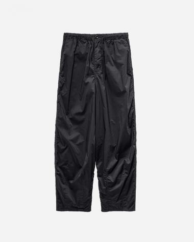  / Garment Dyed Typewriter Parachute Pants / BLACK