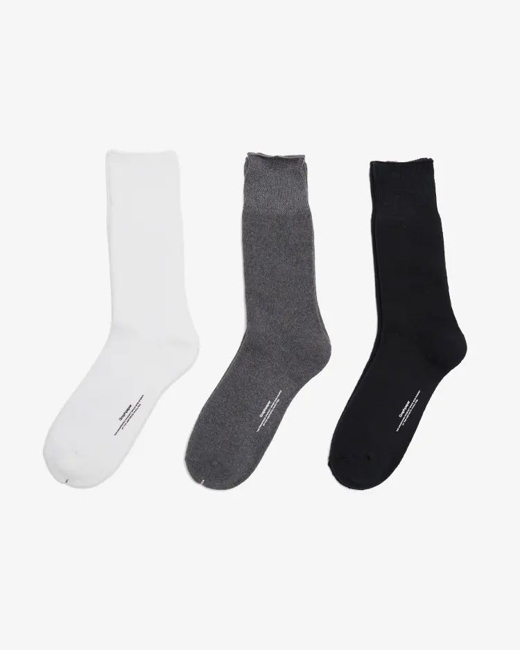 Graphpaper (MEN) / Graphpaper 3-Pack Socks / MONOTONE