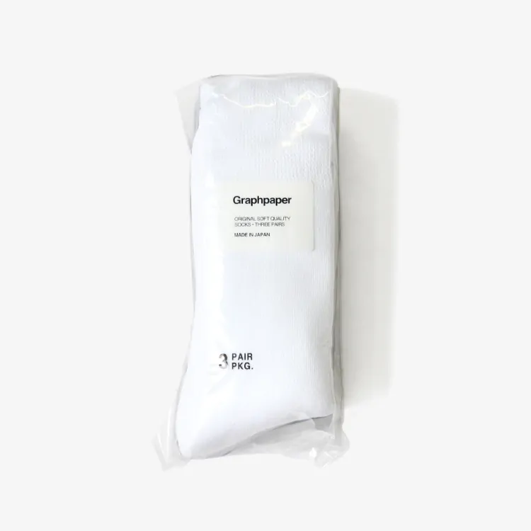 Graphpaper (MEN) / Graphpaper 3-Pack Socks / MONOTONE