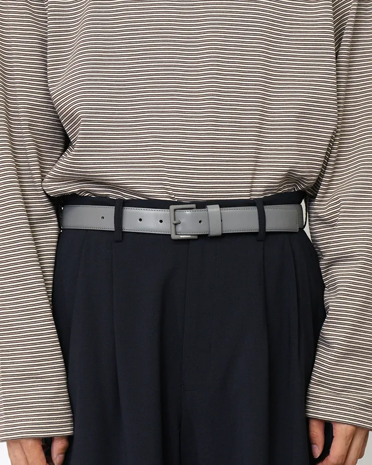 Graphpaper (MEN) / Graphpaper Pin Buckle Leather Belt / STONE GRAY