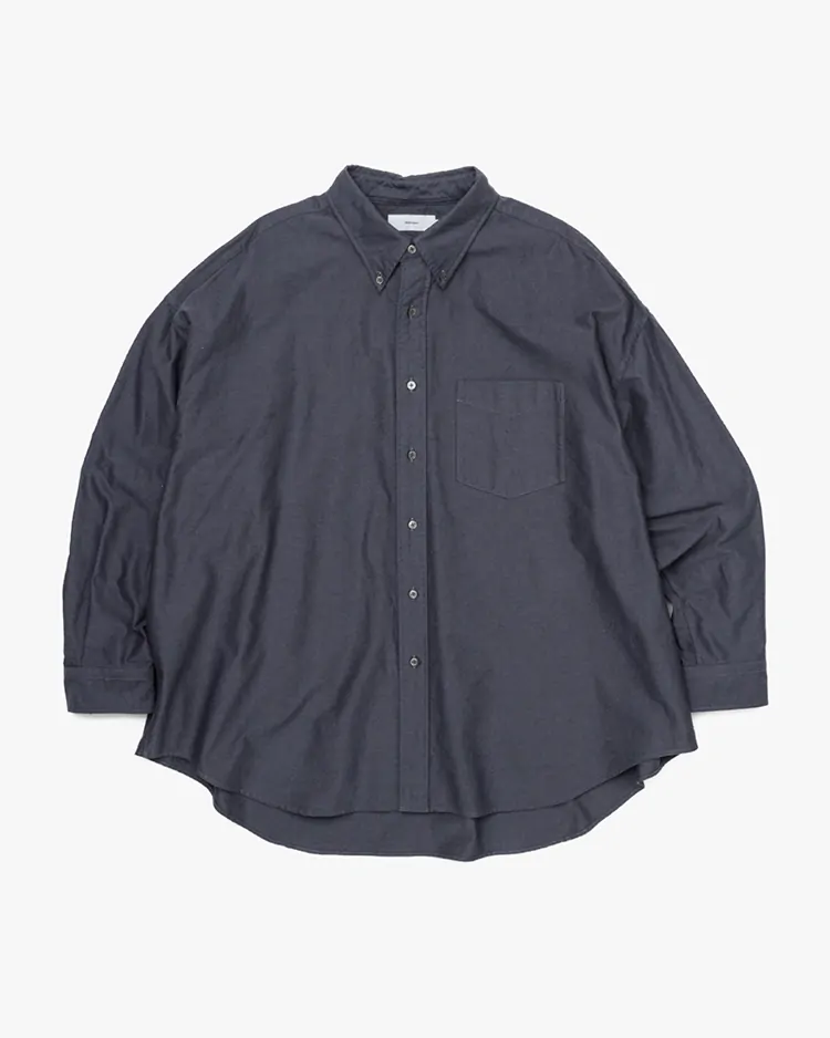Graphpaper (MEN) / Oxford L/S Oversized B.D Shirt / GRAY