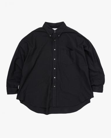  / Oxford L/S Oversized B.D Shirt / BLACK