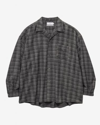  / Extra Fine Wool Lawn L/S Sleeping Shirt / CHECK