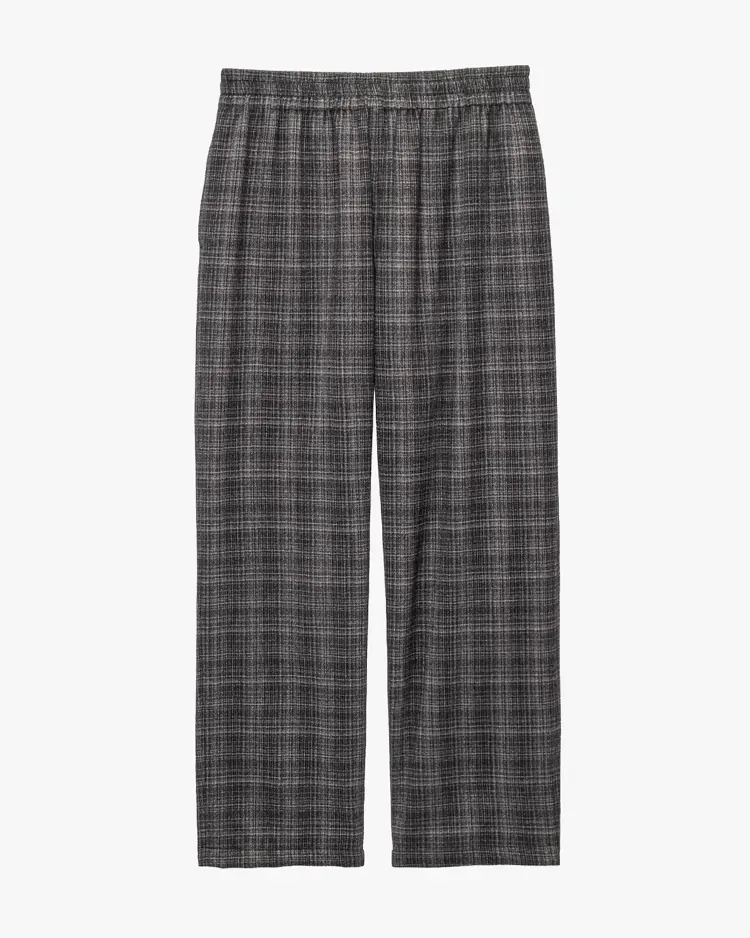 Graphpaper (MEN) / Extra Fine Wool Lawn Sleeping Easy Pants / CHECK