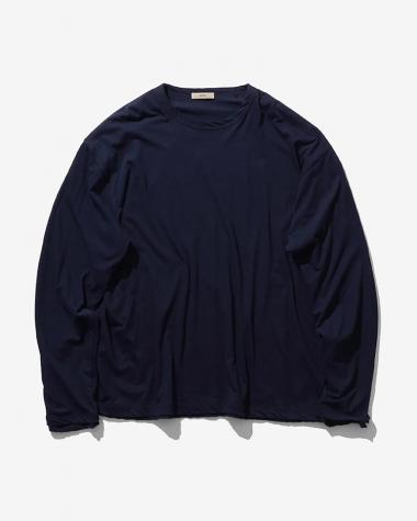  / FRESCA LAYERED CREWNECK PULLOVER / NAVY