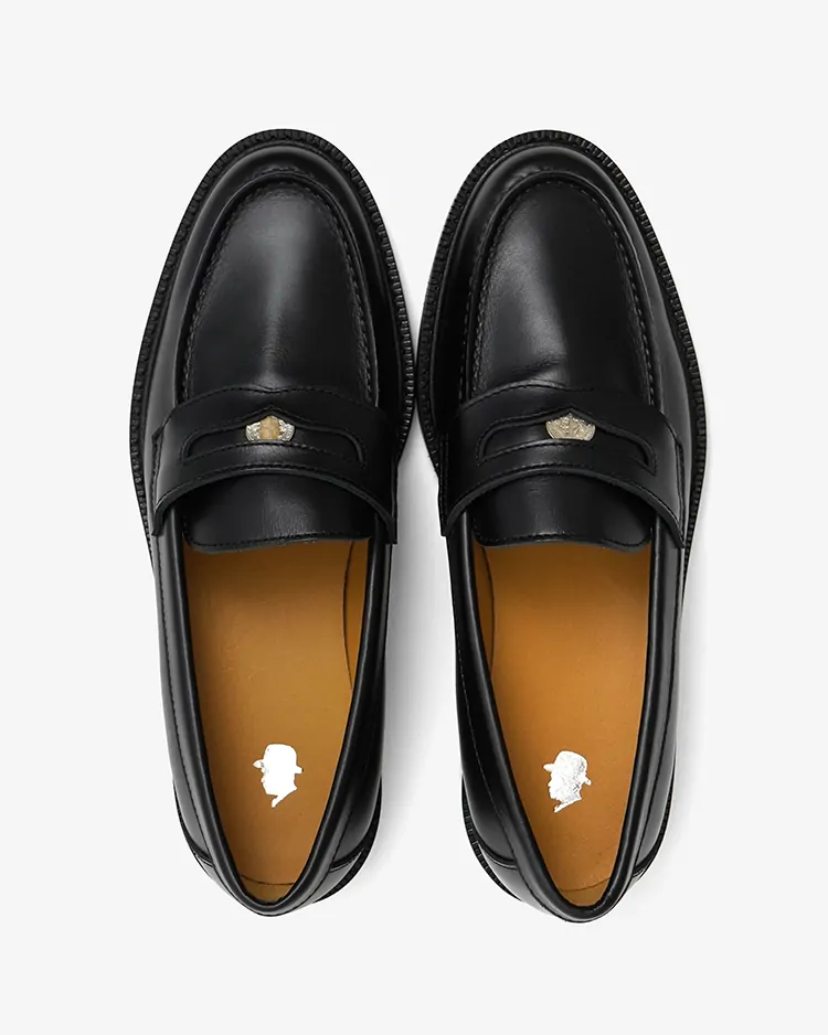Tomo & Co / Exclusive For Dice&Dice COIN LOFER Leather Sole / BLACK