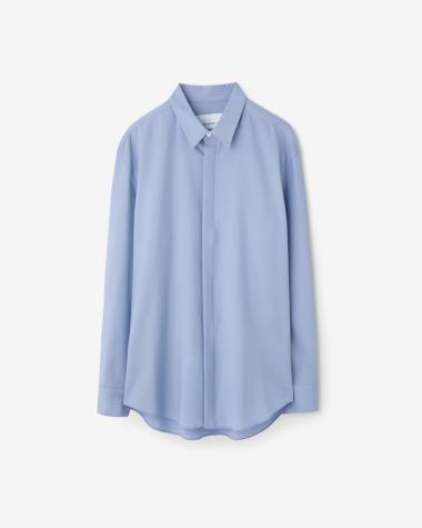 OVERCOAT / WOOL SHIRT / LT.BLUE