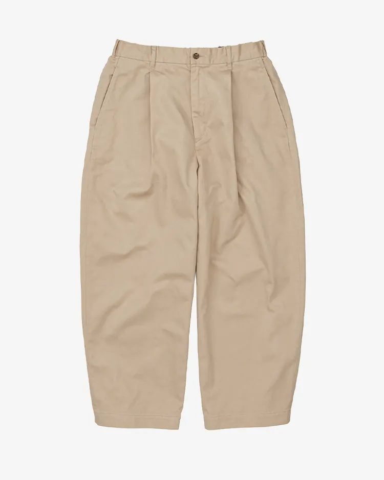 Graphpaper (MEN) / Westpoint Chino Wide Tapered Trousers / BEIGE