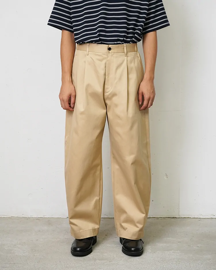 Graphpaper (MEN) / Westpoint Chino Wide Tapered Trousers / BEIGE