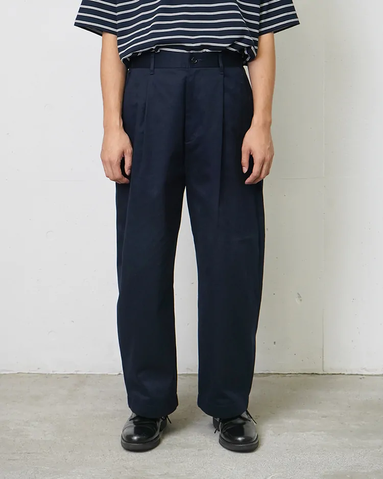 Graphpaper (MEN) / Westpoint Chino Wide Tapered Trousers / NAVY
