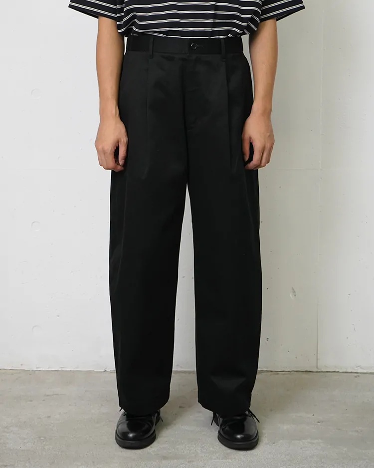 Graphpaper (MEN) / Westpoint Chino Wide Tapered Trousers / BLACK