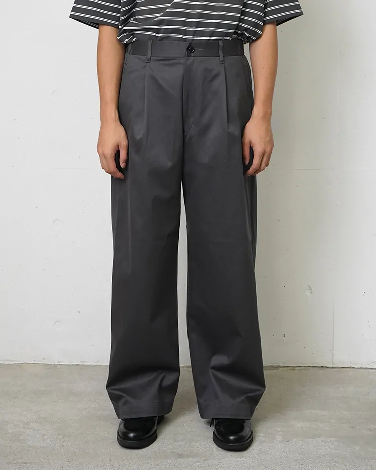Graphpaper (MEN) / Westpoint Chino Wide Straight Trousers / C.GRAY