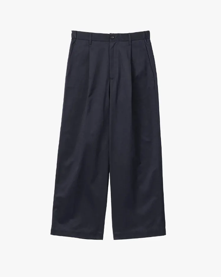Graphpaper (MEN) / Westpoint Chino Wide Straight Trousers / NAVY
