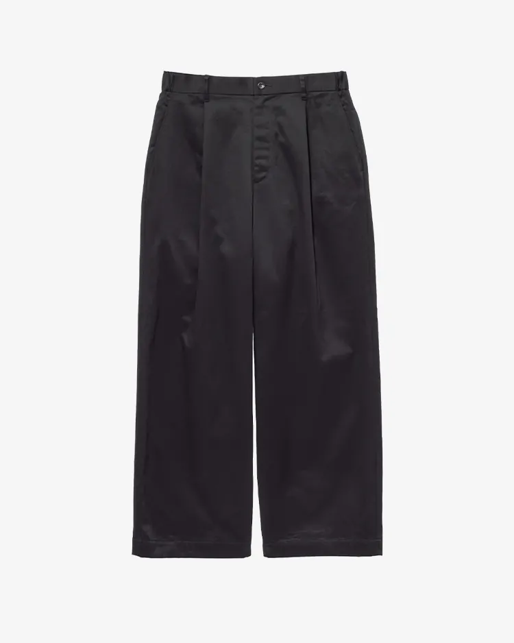 Graphpaper (MEN) / Westpoint Chino Wide Straight Trousers / BLACK