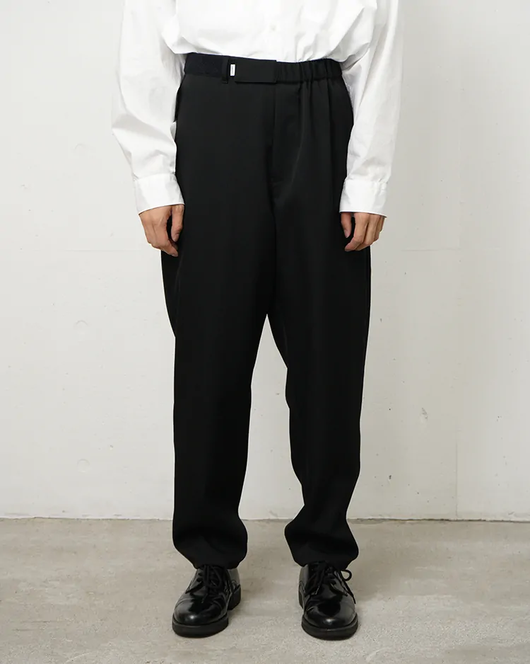 Graphpaper (MEN) / Scale Off Wool Chef Pants / BLACK
