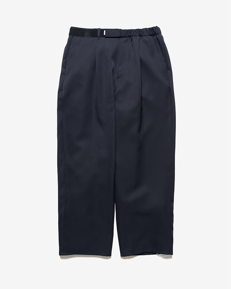 Graphpaper (MEN) / Scale Off Wool Wide Chef Pants / NAVY